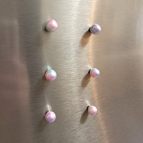 Unicorn Ombre Pearl Magnet Set - Classy & Elegant Fridge Magnets - Picture 10 of 10